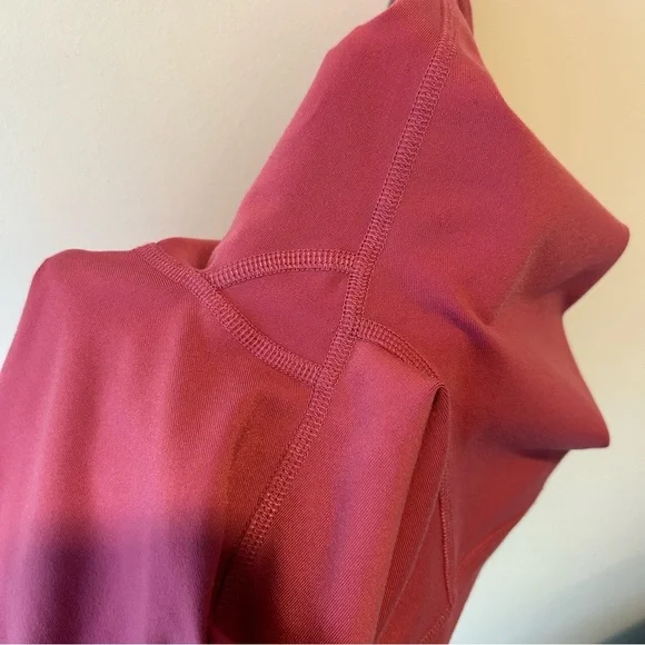 Alo Yoga Airbrush 7” High-Waist Biker Shorts Pink Size Extra Small - Picture 5 of 5